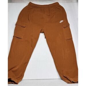 Nike Cargo Club Fleece Men's Pants Medium In - Burnt Sienna